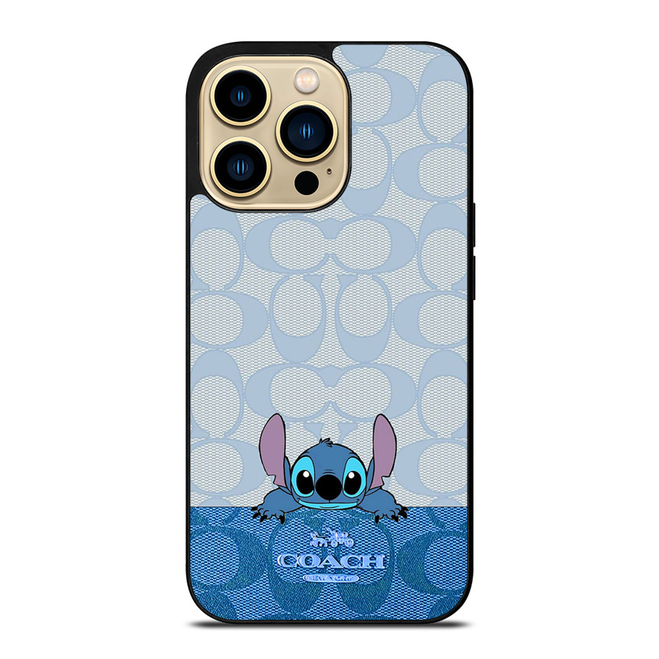 COACH NEW YORK LOGO STITCH DISNEY iPhone 14 Pro Max